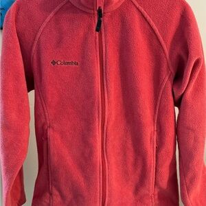 Columbia Red & White Fleece Jackets. *Sold together*